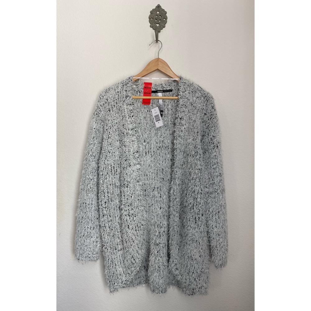 SOLD Kensie Frosted Shaggy Oversized Cardigan - Picture 2 of 13